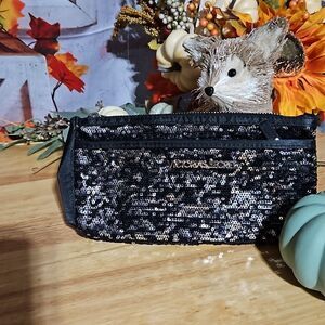 Victoria's Secret CLEARANCE  sequined black cosmetic bag